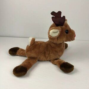 DAKIN RUDOLF Plush Stuffed Animal the Red Nose Raindeer 10"